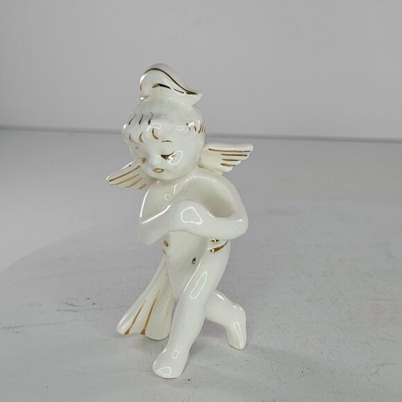 Vintage Mid Century Christmas Holt Howard Angel Cherub Candle Hugger Climber - Picture 8 of 9